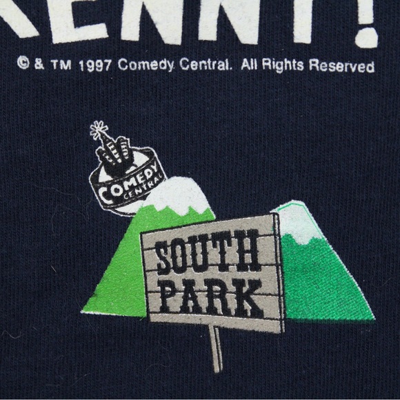 VINTAGE 1997 SOUTH PARK T-SHIRT OH MY GOD THEY KILLED KENNY - Picture 3 of 4